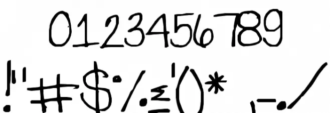 TeacherKim Font OTHER CHARS