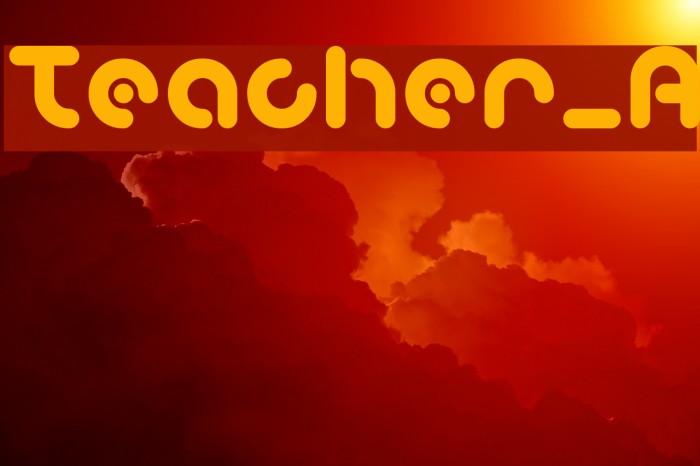 Teacher_A Font examples