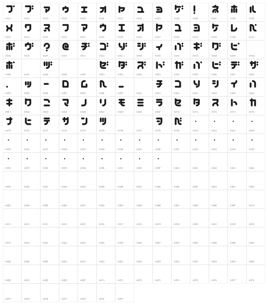 Teacher_K Character Map