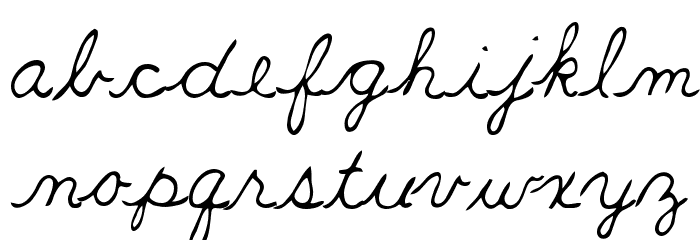 Teacher Font LOWERCASE