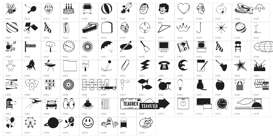 Teachers Helper JL Character Map