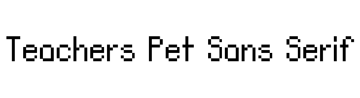 Teachers Pet Sans Serif Font