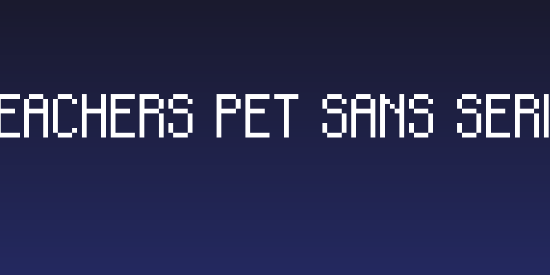 Teachers Pet Sans Serif Social Header