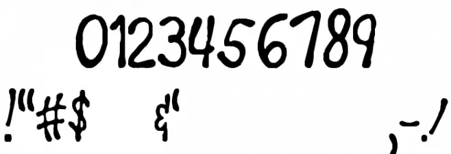 Teacher's Pet Font OTHER CHARS