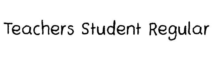 Teachers Student Regular  Free Fonts Download