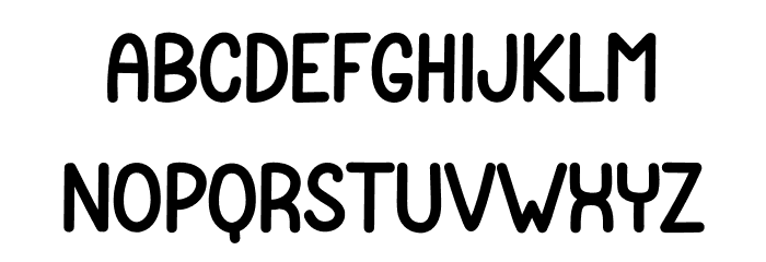 Teachers Students Font UPPERCASE