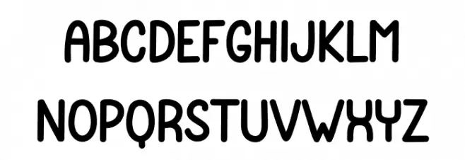 Teachers Students Font LOWERCASE