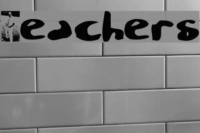 Teachers? Font examples