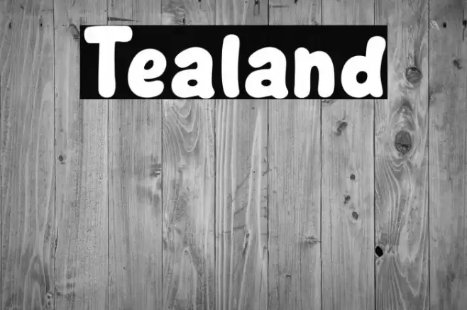 Tealand Font examples