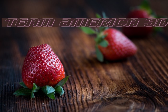 Team America 3D Font examples