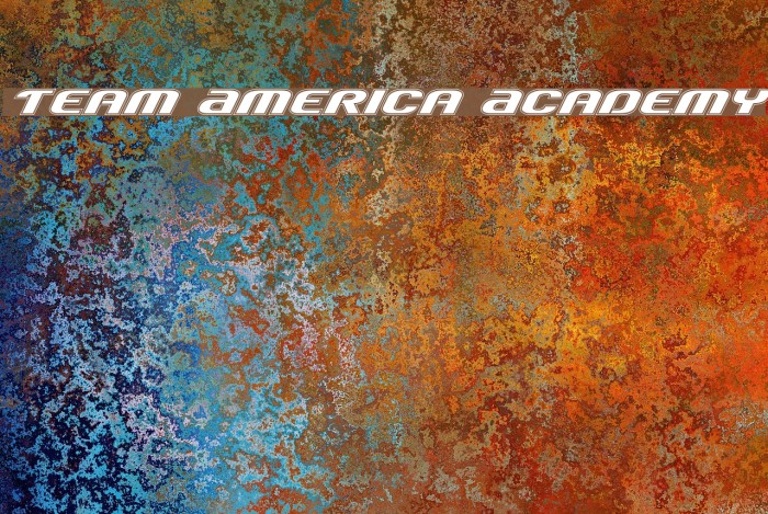 Team America Academy Font examples