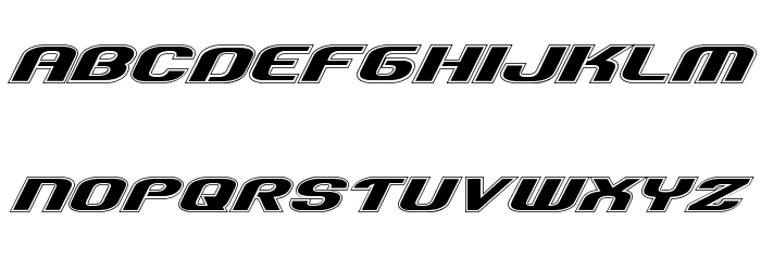 Team America Academy Font LOWERCASE