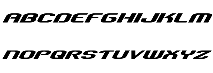 Team America Expanded Font LOWERCASE