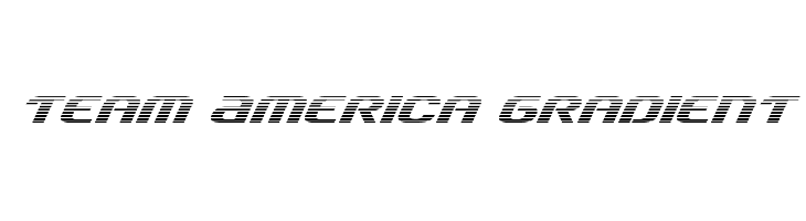 Team America Gradient  Frei Schriftart Herunterladen