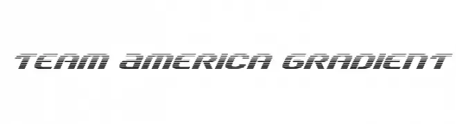 Team America Gradient  フリーフォントのダウンロード