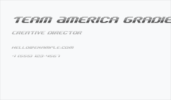 Team America Gradient Business Card