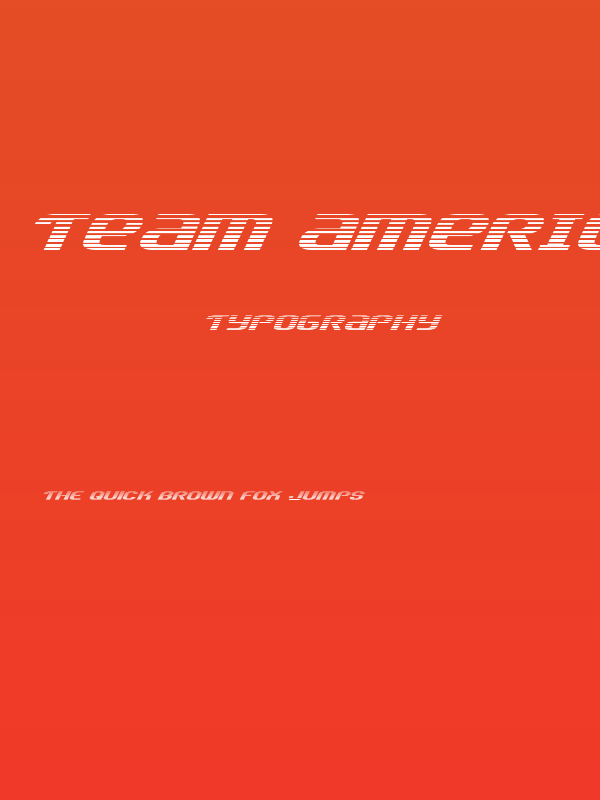 Team America Gradient Poster