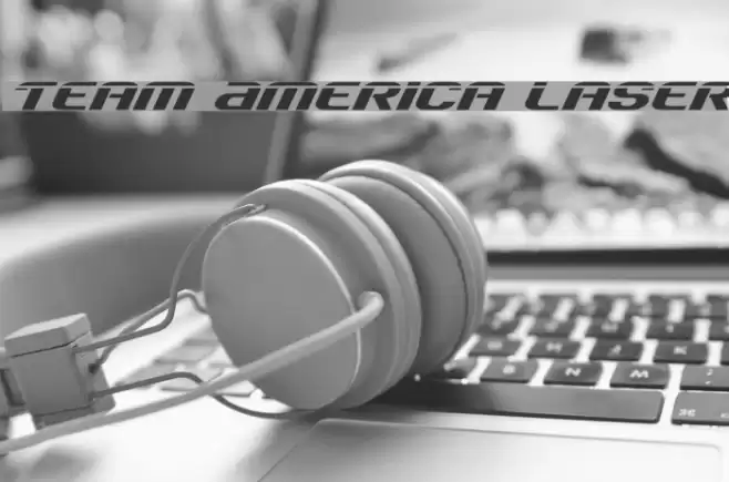 Team America Laser Font examples
