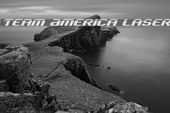 Team America Laser Font examples