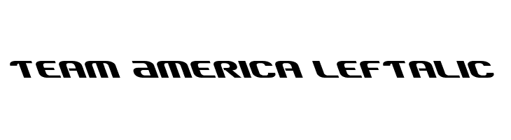 Team America Leftalic Font