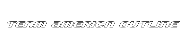 Team America Outline  font caratteri gratis