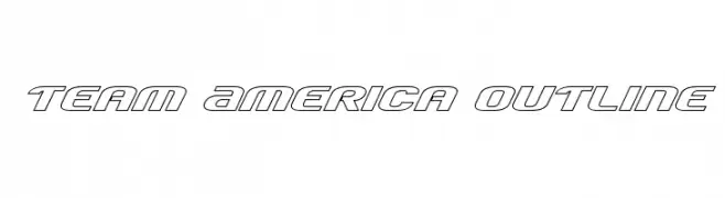 Team America Outline  Frei Schriftart Herunterladen
