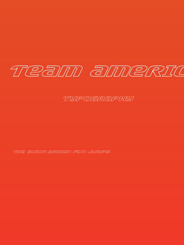Team America Outline Poster
