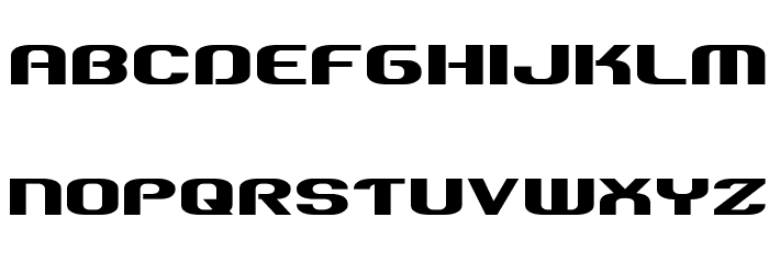 Team America Straight Font LOWERCASE