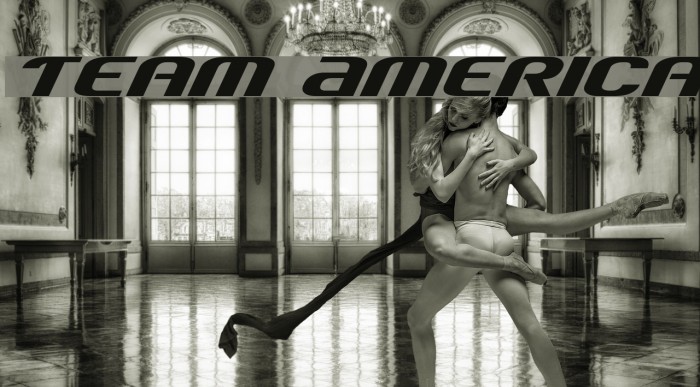 Team America Font examples