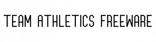 Team Athletics Freeware  Frei Schriftart Herunterladen