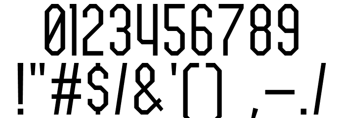Team Athletics Freeware フォント その他の文字