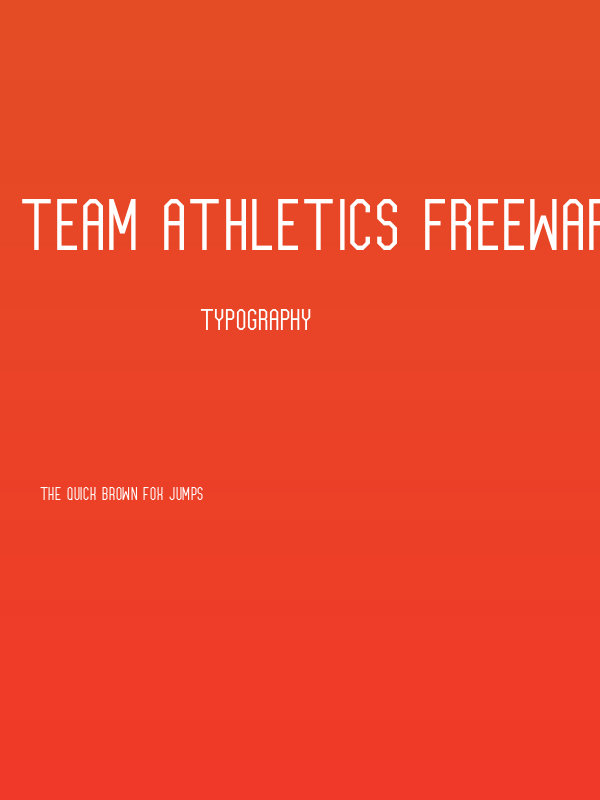Team Athletics Freeware Poster