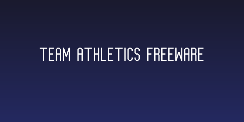 Team Athletics Freeware Social Header