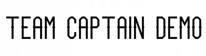 Team Captain Demo  नि: शुल्क फ़ॉन्ट्स डाउनलोड