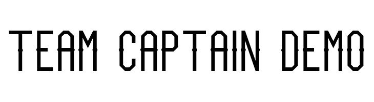 Team Captain Demo  नि: शुल्क फ़ॉन्ट्स डाउनलोड
