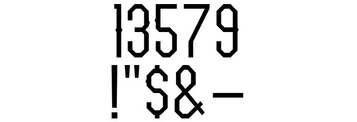Team Captain Demo Font OTHER CHARS