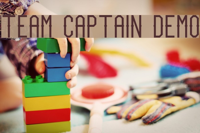 Team Captain Demo Font examples