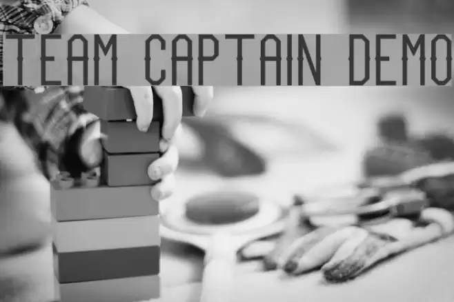 Team Captain Demo Font examples