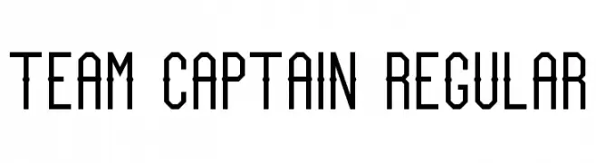 Team Captain Regular  baixar fontes gratis