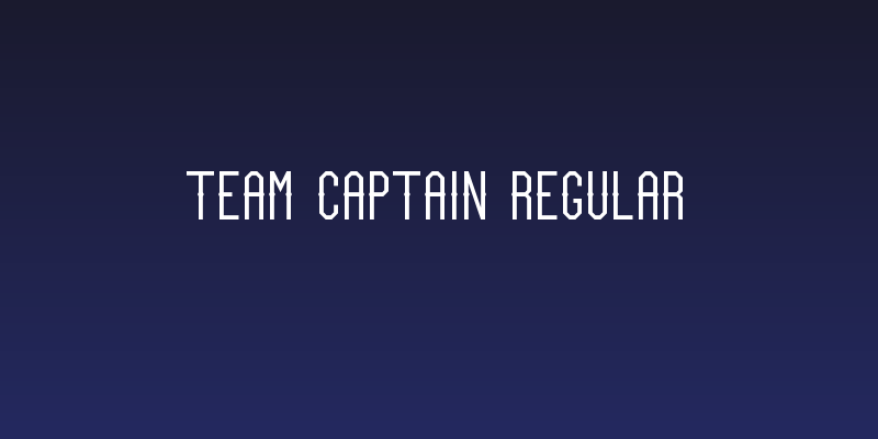 Team Captain Regular Social Header