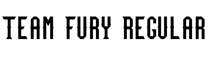 Team Fury Regular  les polices de caractères gratuit tlcharger