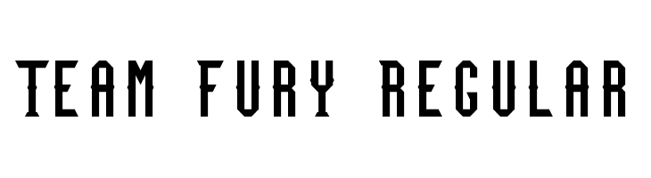 Team Fury Regular フォント