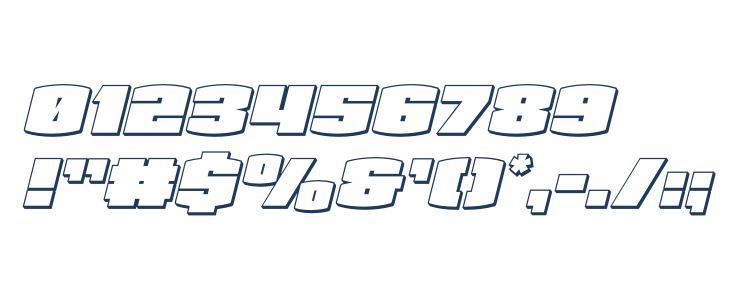 Team Galaxy 3D Italic Other Characters