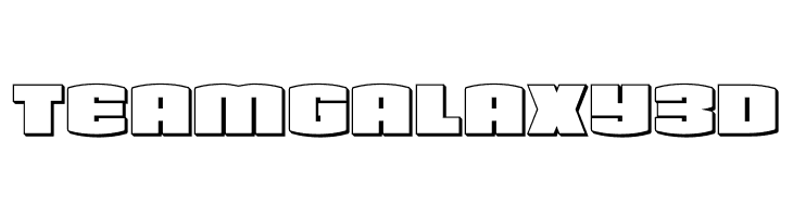 Team Galaxy 3D  免费字体下载