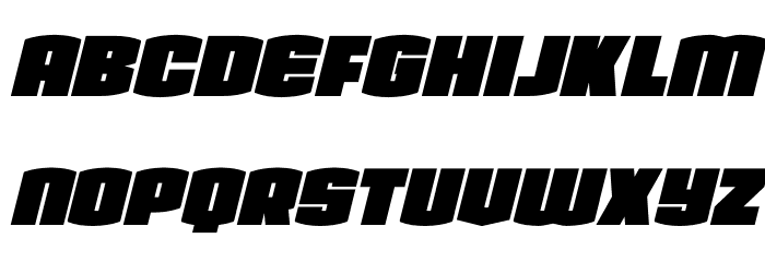 Team Galaxy Condensed Italic Font LOWERCASE