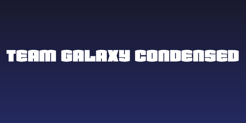 Team Galaxy Condensed Social Header
