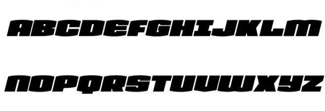 Team Galaxy Expanded Italic Schriftart Groß