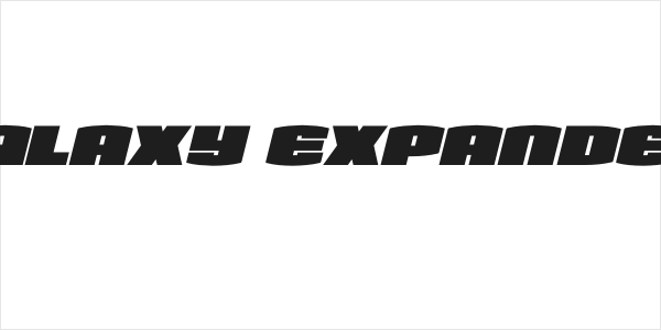 Team Galaxy Expanded Italic Logo