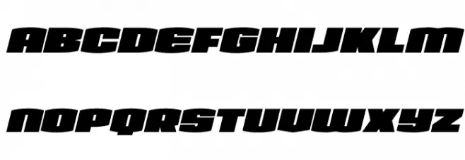 Team Galaxy Expanded Italic Schriftart Kleinbuchstaben