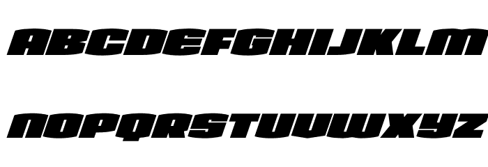 Team Galaxy Expanded SuperItal Font LOWERCASE